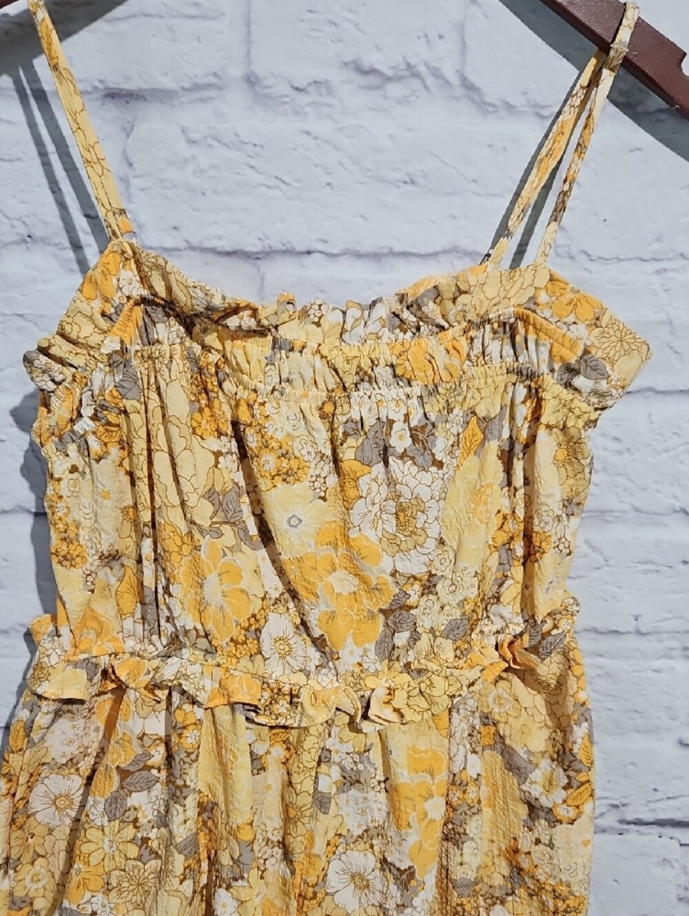 Forever 21 Yellow Floral Romper - Picture 2 of 6